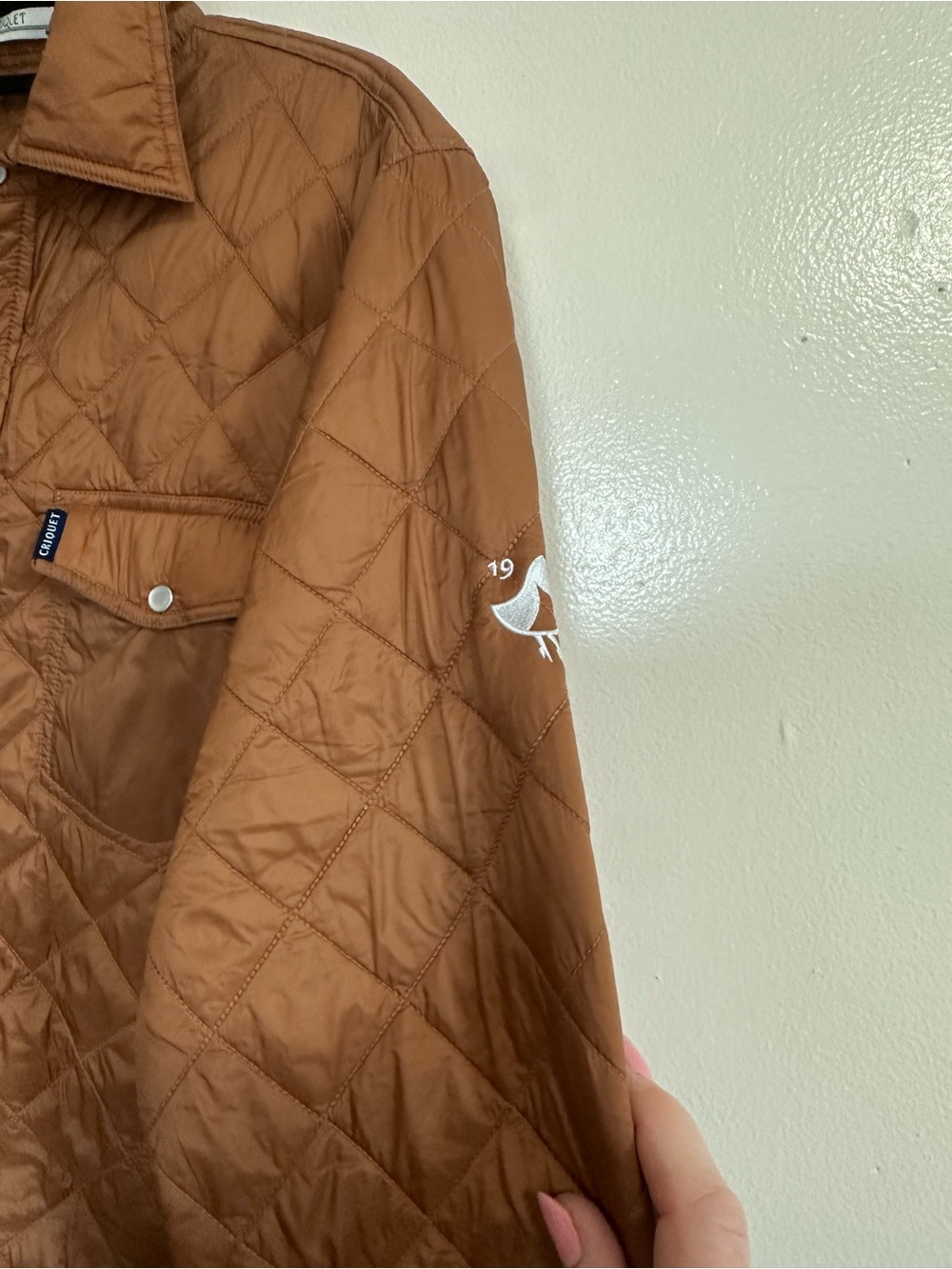 Criquet - Quilted Shacket, Chestnut Tan, Men's Size Small - Picture 7 of 9
